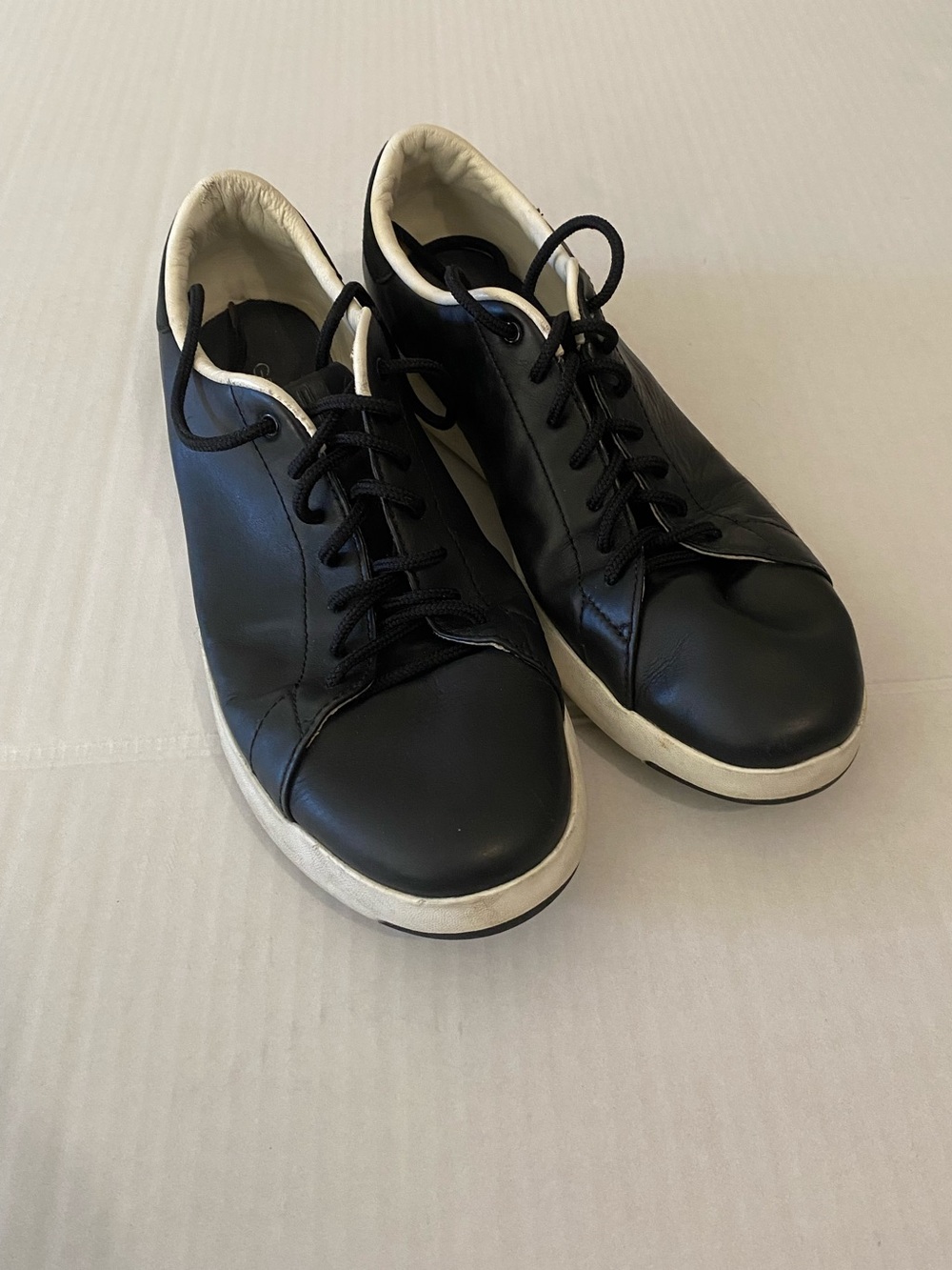 Cole Haan Black Leather Men's Casual Lace-Up Sneakers Size 11